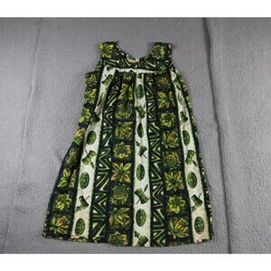 Ui Maikai Hawaiian Dress Small Tiki Muumuu Hibiscus Vintage Boho Hippie 70s